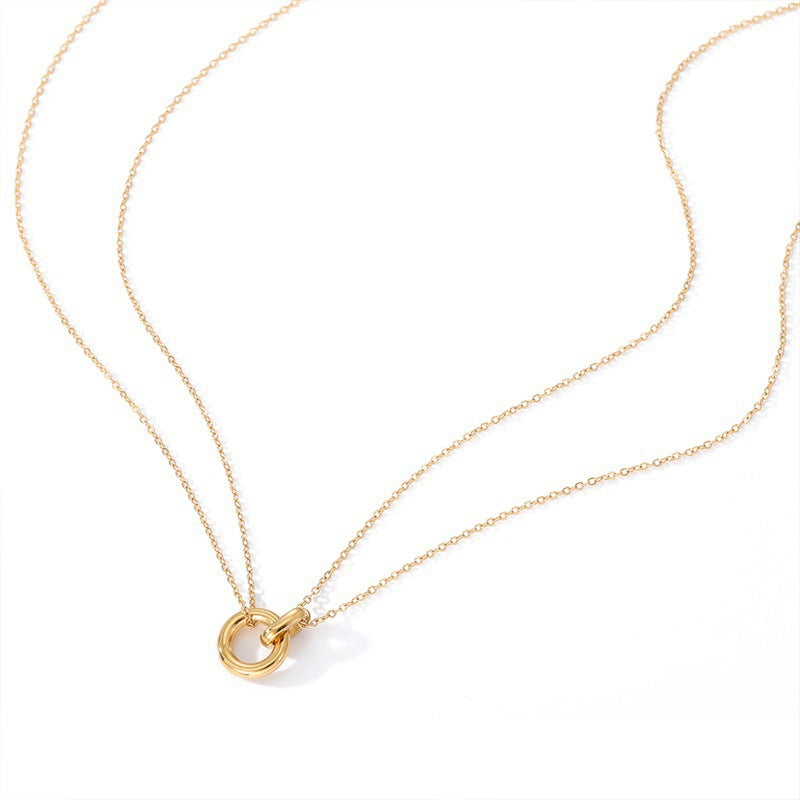 Double ring clavicle chain