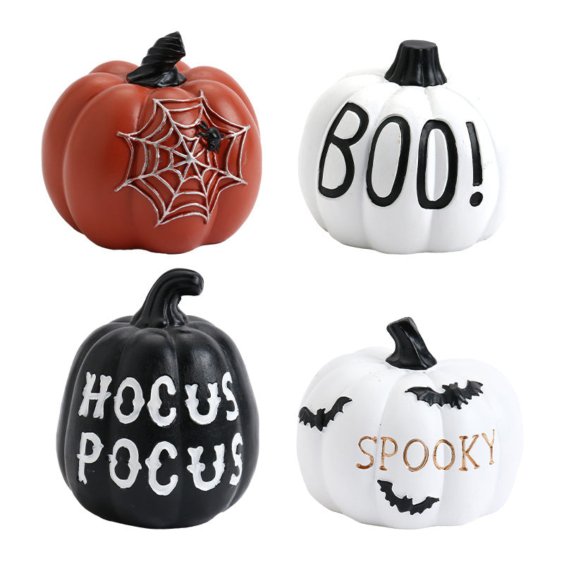 Halloween Resin Pumpkin Ornament