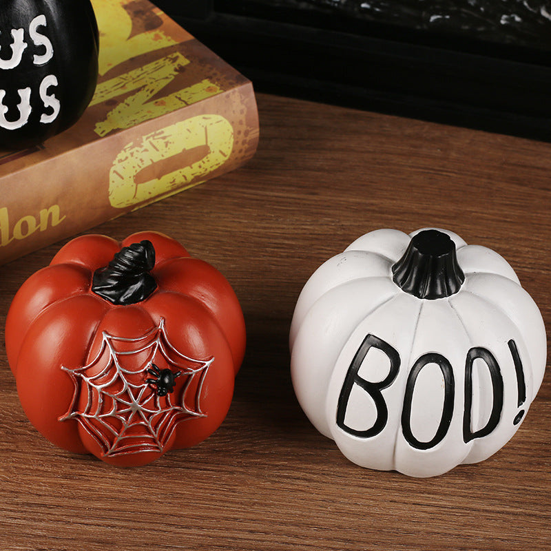 Halloween Resin Pumpkin Ornament