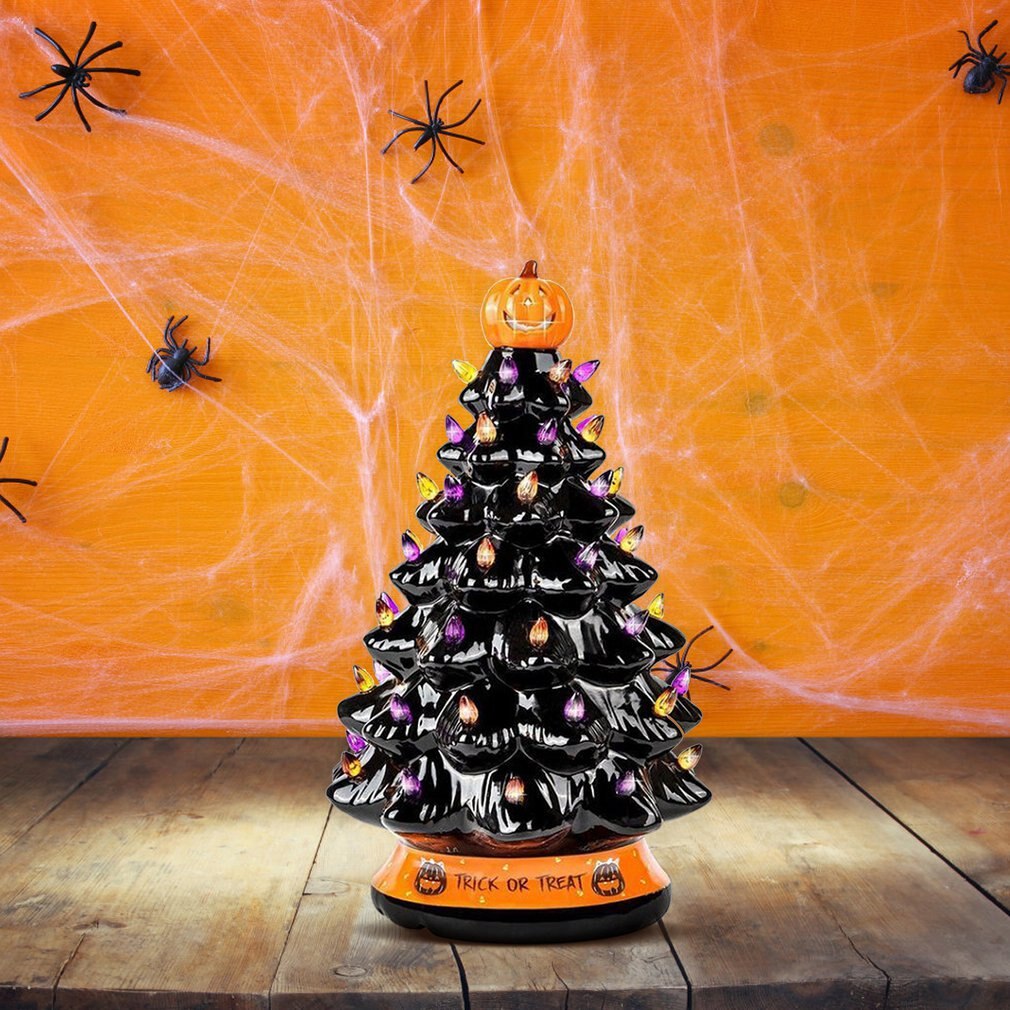 Halloween Glowing Pumpkin Tree