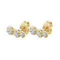 White zircon earrings