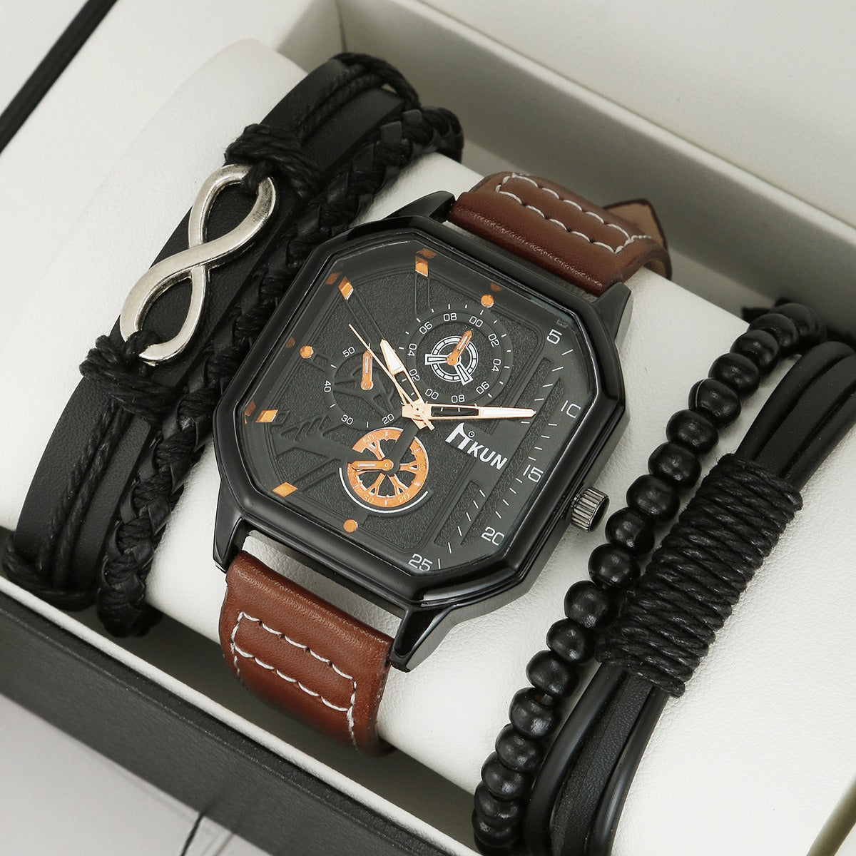Double Layer Sports Bracelet & Watch Set