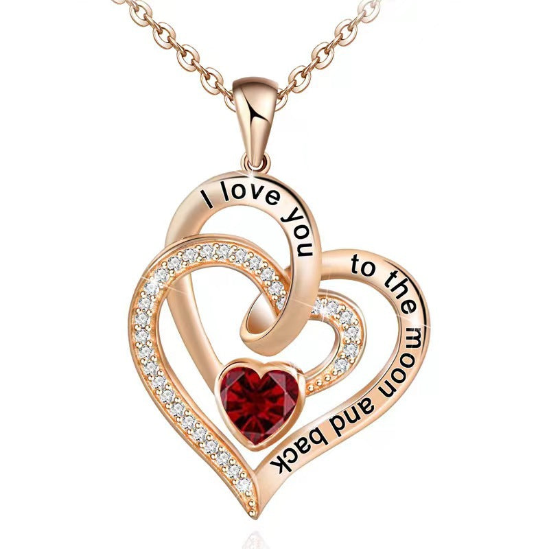 Heart Pendant Engraved Necklace