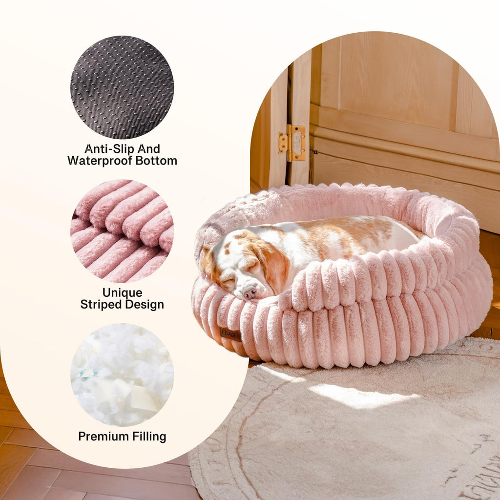 EDAGNY Calming Donut Cat Bed — Anti-Anxiety, Indoor Cats & Puppies