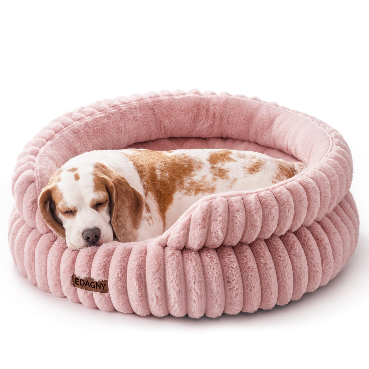 EDAGNY Calming Donut Cat Bed — Anti-Anxiety, Indoor Cats & Puppies