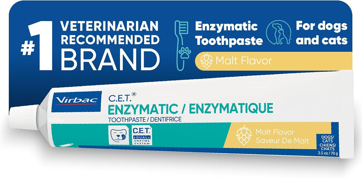 C.E.T. Enzymatic Toothpaste for Dogs and Cats, Beef, 2.5oz