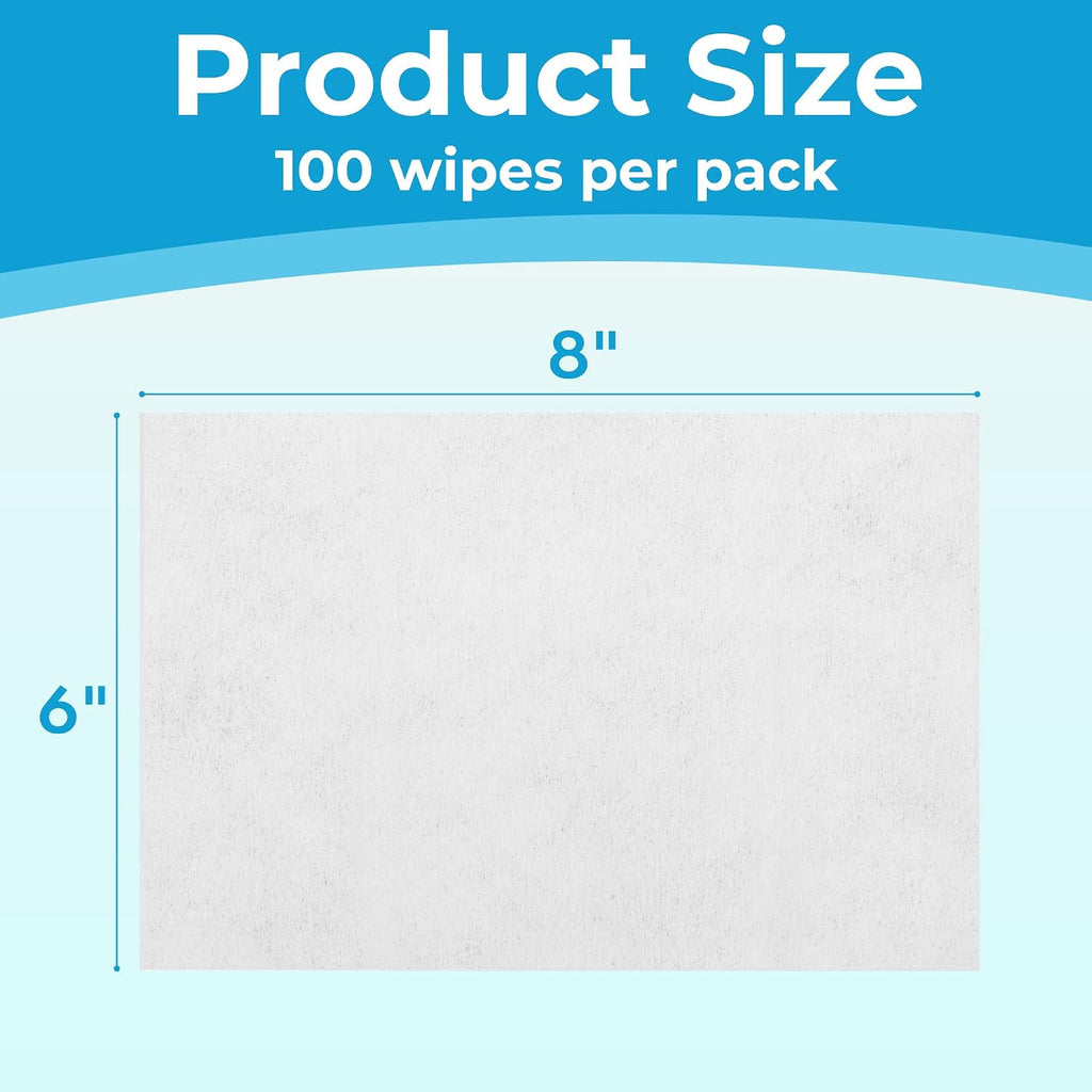 PrimePets Dog Wipes — 3 x 100ct, Unscented & Gentle Formula