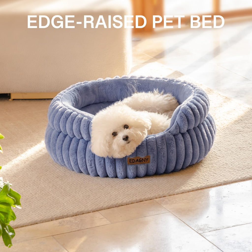 EDAGNY Calming Donut Cat Bed — Anti-Anxiety, Indoor Cats & Puppies