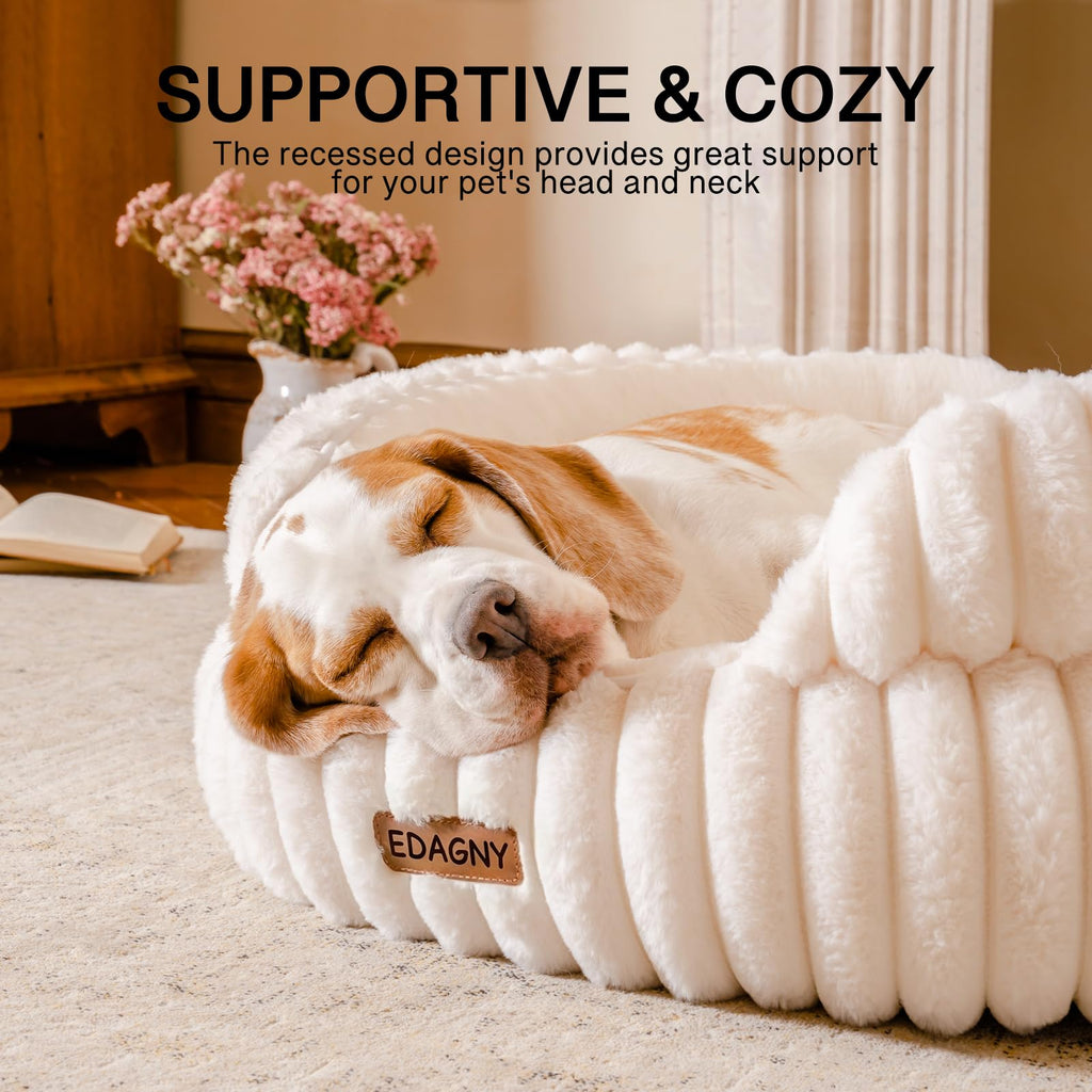 EDAGNY Calming Donut Cat Bed — Anti-Anxiety, Indoor Cats & Puppies
