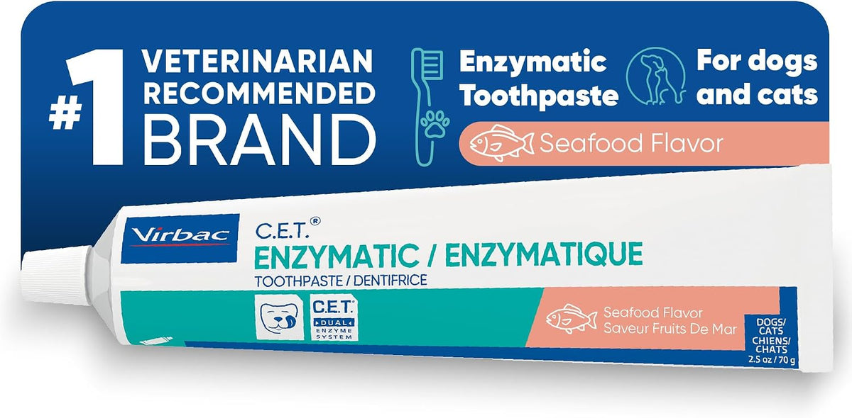 C.E.T. Enzymatic Toothpaste for Dogs and Cats, Beef, 2.5oz