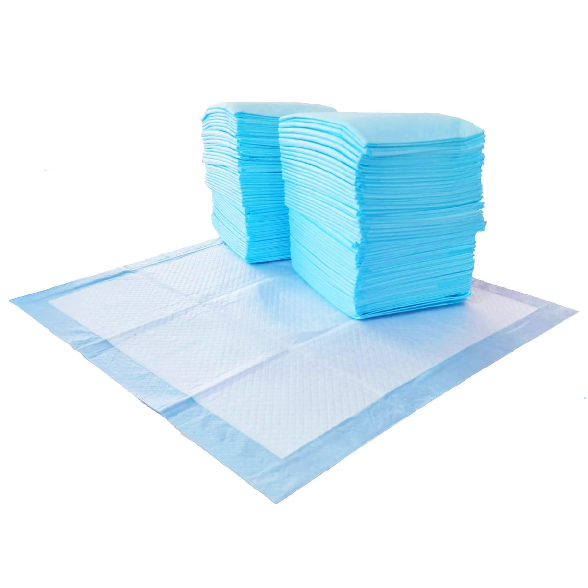 Amazon Basics Dog and Puppy Training Pads, Leakproof, 5-Layer Design with Quick-Dry Surface, Regular, Pack of 50, Blue