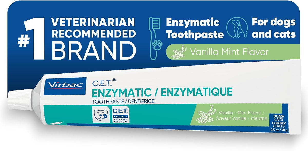C.E.T. Enzymatic Toothpaste for Dogs and Cats, Beef, 2.5oz
