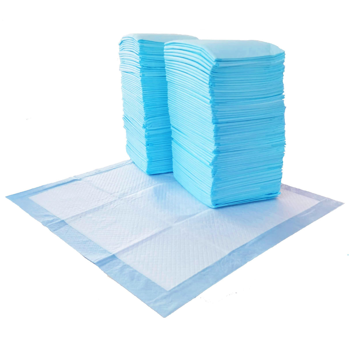 Amazon Basics Dog and Puppy Training Pads, Leakproof, 5-Layer Design with Quick-Dry Surface, Regular, Pack of 50, Blue