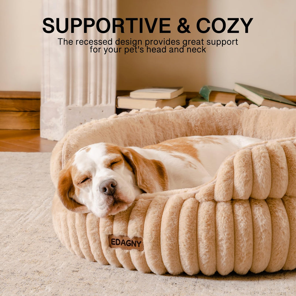 EDAGNY Calming Donut Cat Bed — Anti-Anxiety, Indoor Cats & Puppies