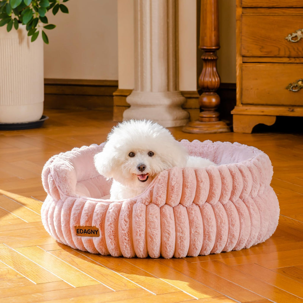 EDAGNY Calming Donut Cat Bed — Anti-Anxiety, Indoor Cats & Puppies