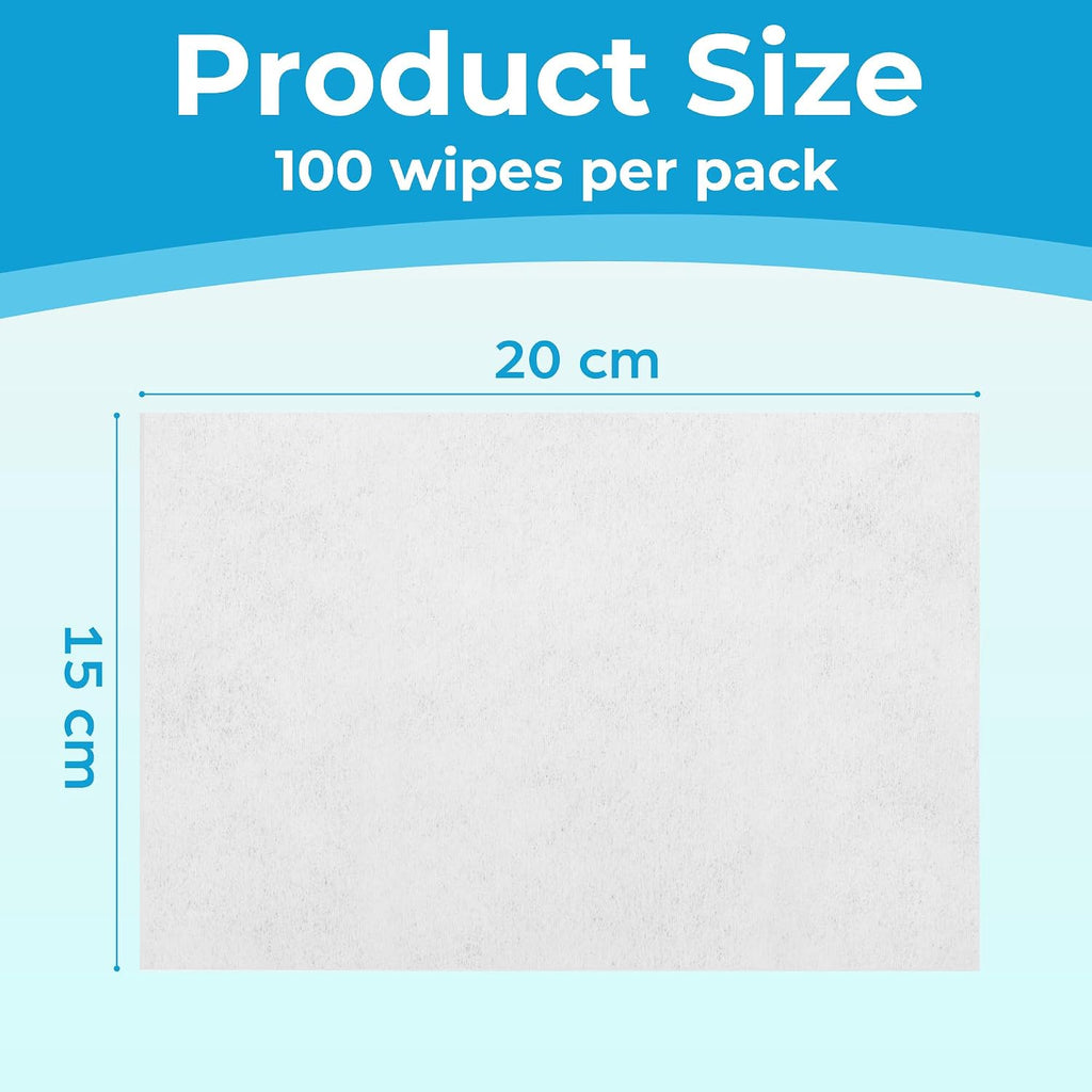 PrimePets Dog Wipes — 3 x 100ct, Unscented & Gentle Formula