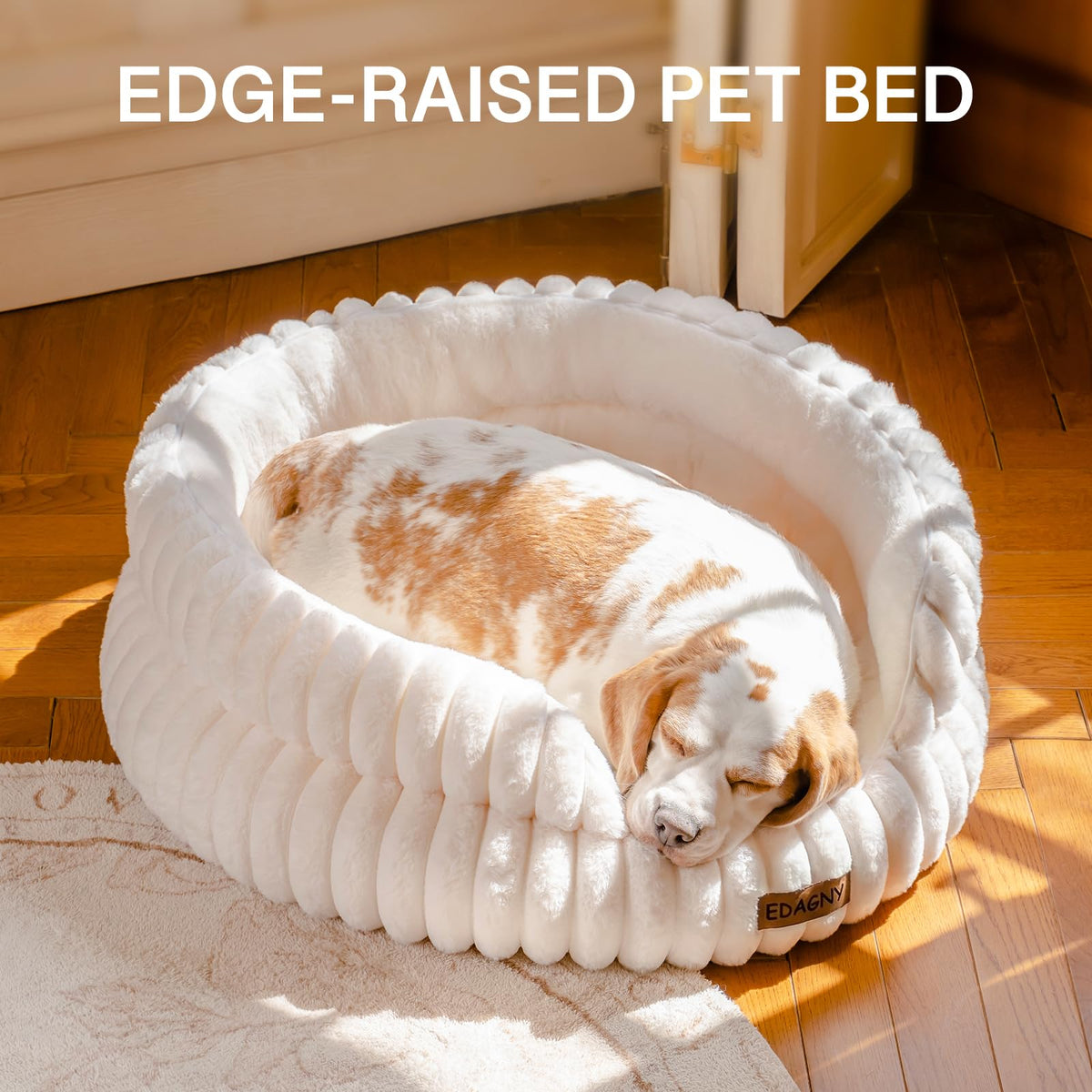 EDAGNY Calming Donut Cat Bed — Anti-Anxiety, Indoor Cats & Puppies