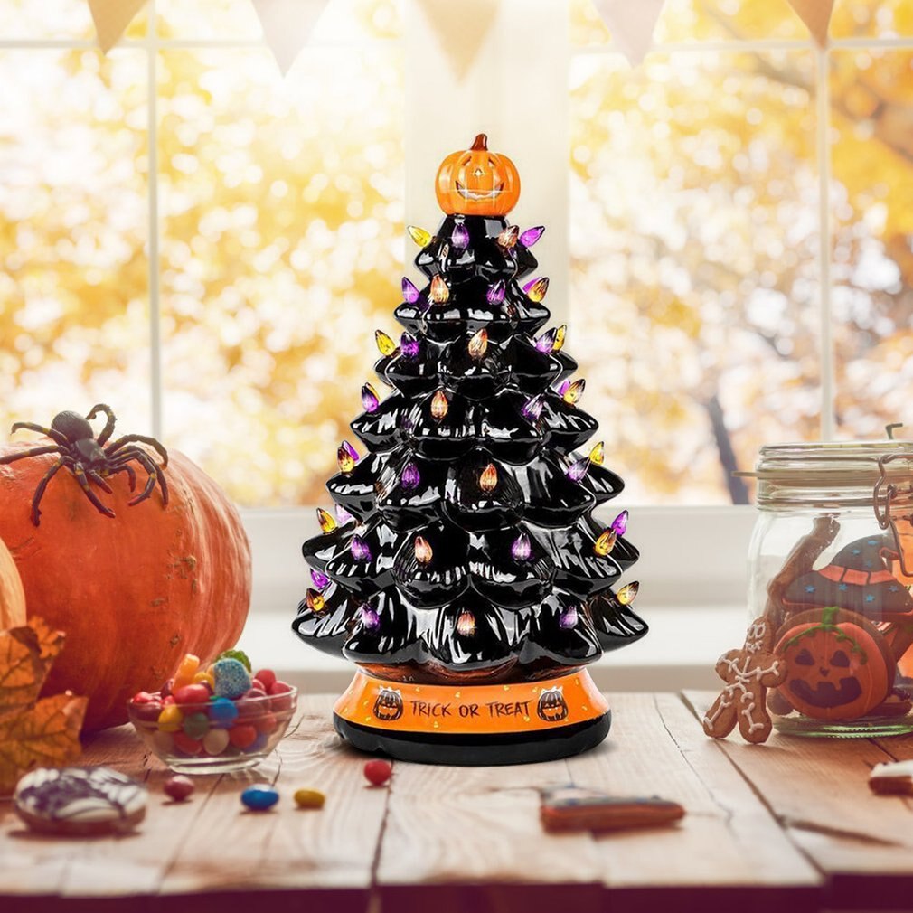 Halloween Glowing Pumpkin Tree