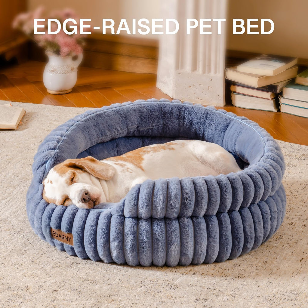 EDAGNY Calming Donut Cat Bed — Anti-Anxiety, Indoor Cats & Puppies