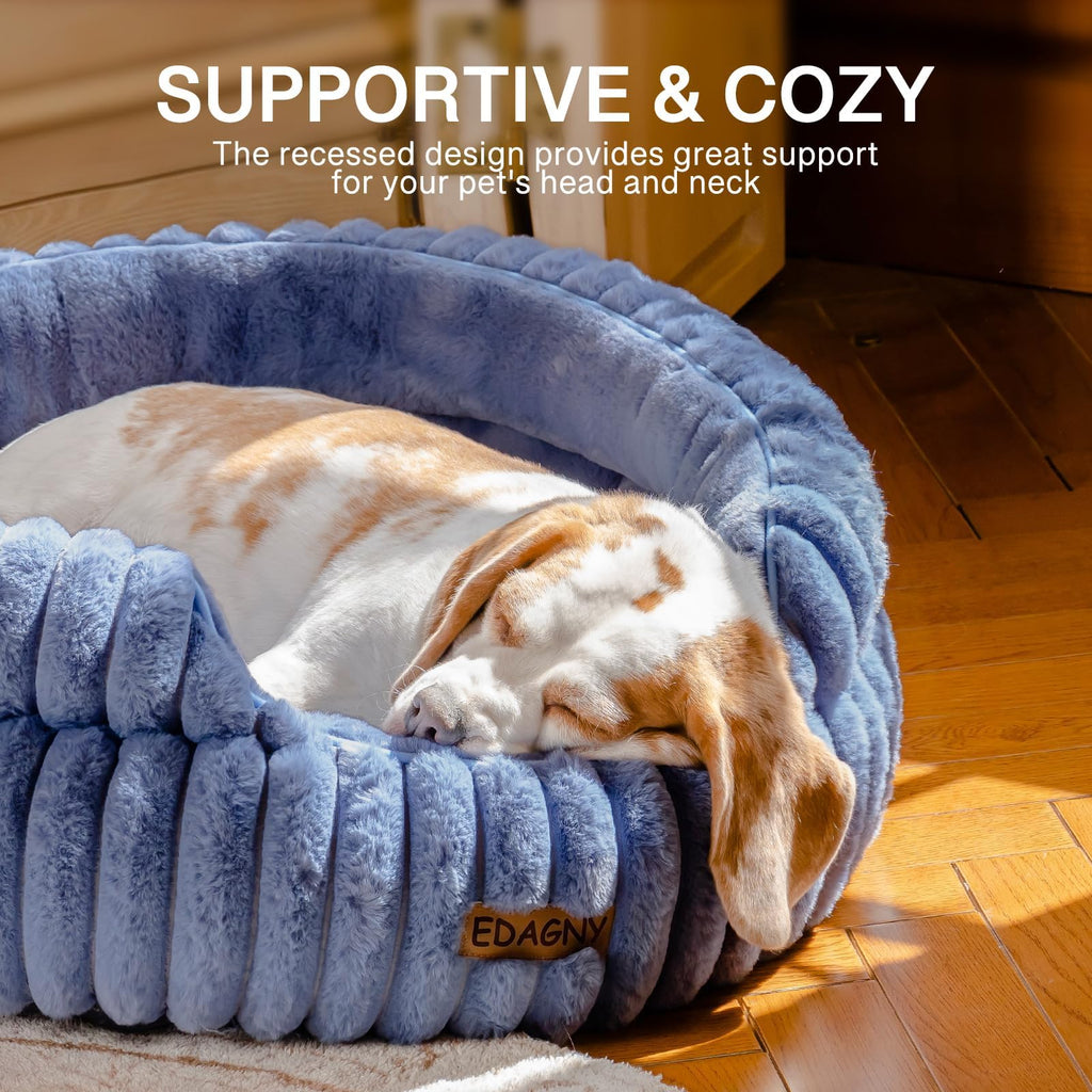 EDAGNY Calming Donut Cat Bed — Anti-Anxiety, Indoor Cats & Puppies