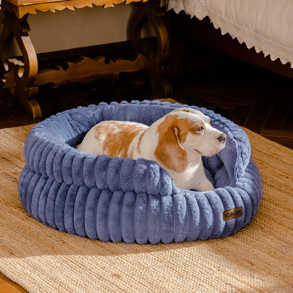 EDAGNY Calming Donut Cat Bed — Anti-Anxiety, Indoor Cats & Puppies
