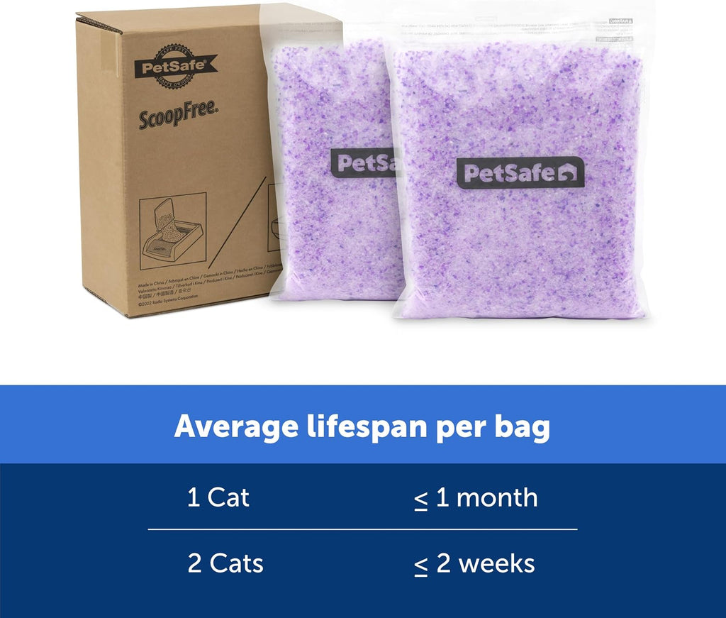 PetSafe ScoopFree Premium Crystal Cat Litter — Lavender, 2-Pack