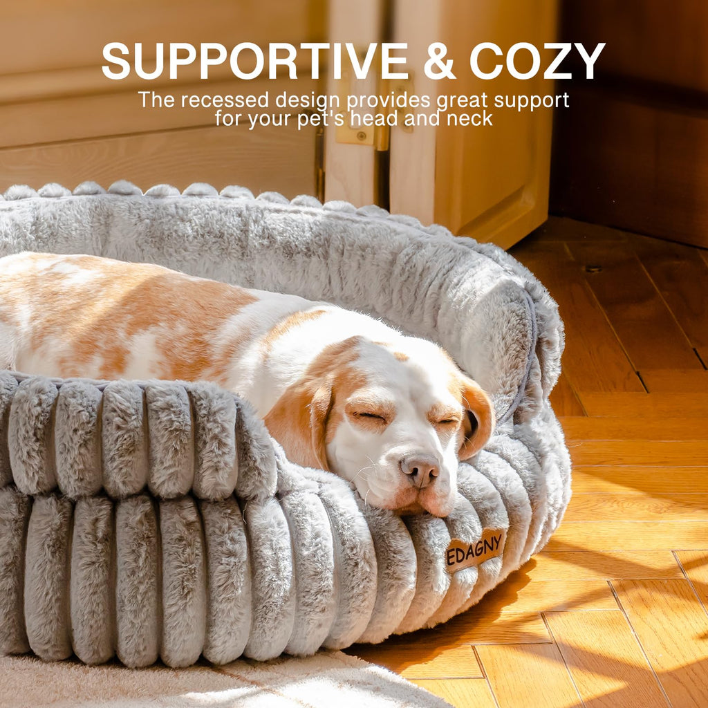 EDAGNY Calming Donut Cat Bed — Anti-Anxiety, Indoor Cats & Puppies