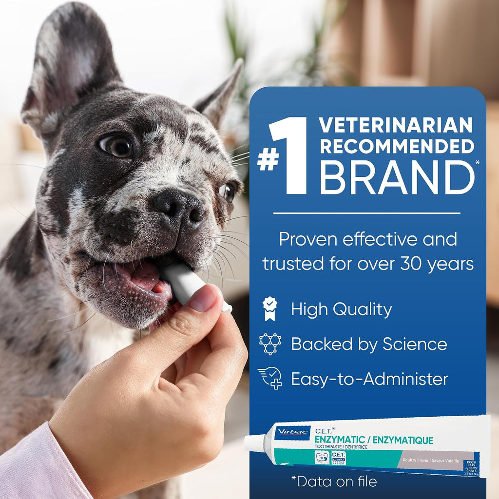 C.E.T. Enzymatic Toothpaste for Dogs and Cats, Beef, 2.5oz