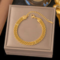 Gold Plated Woven Bracelet