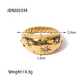Hexagram zircon ring