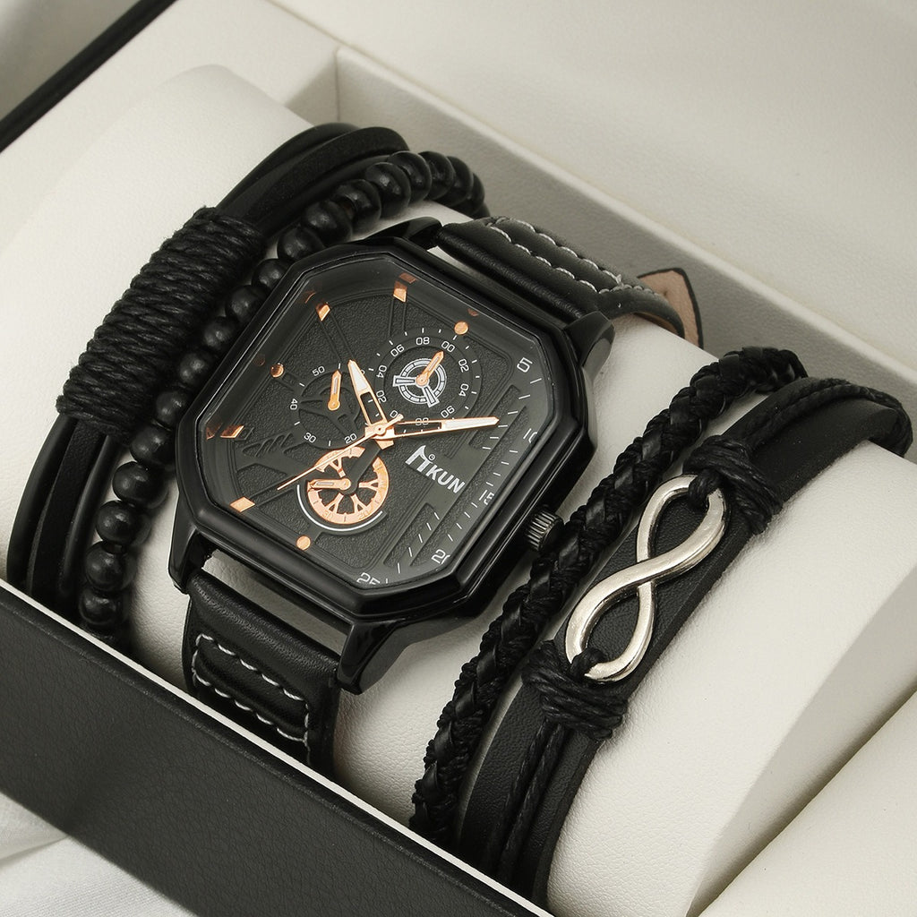 Double Layer Sports Bracelet & Watch Set