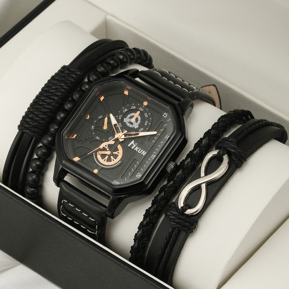 Double Layer Sports Bracelet & Watch Set