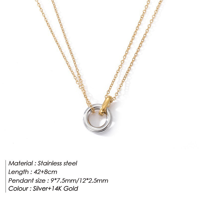 Double ring clavicle chain