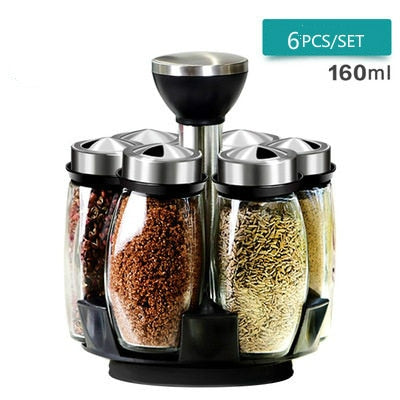 Rotating Spice Jar Set