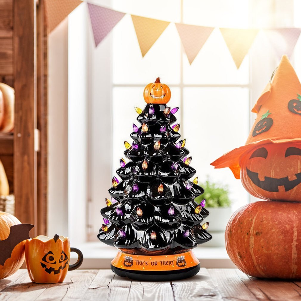 Halloween Glowing Pumpkin Tree