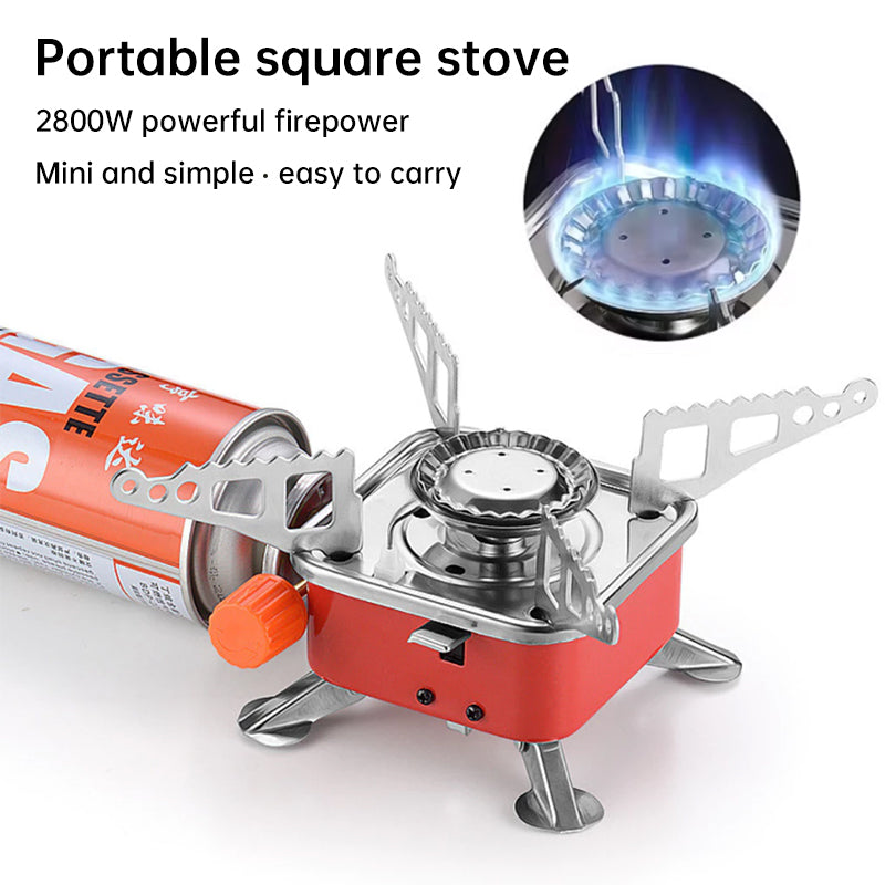 Ultra-Light Foldable Outdoor Gas Stove, Compact Backpacking Burner for Camping, Hiking, Fishing, Trekking & Picnic