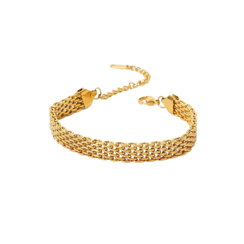 Gold Plated Woven Bracelet