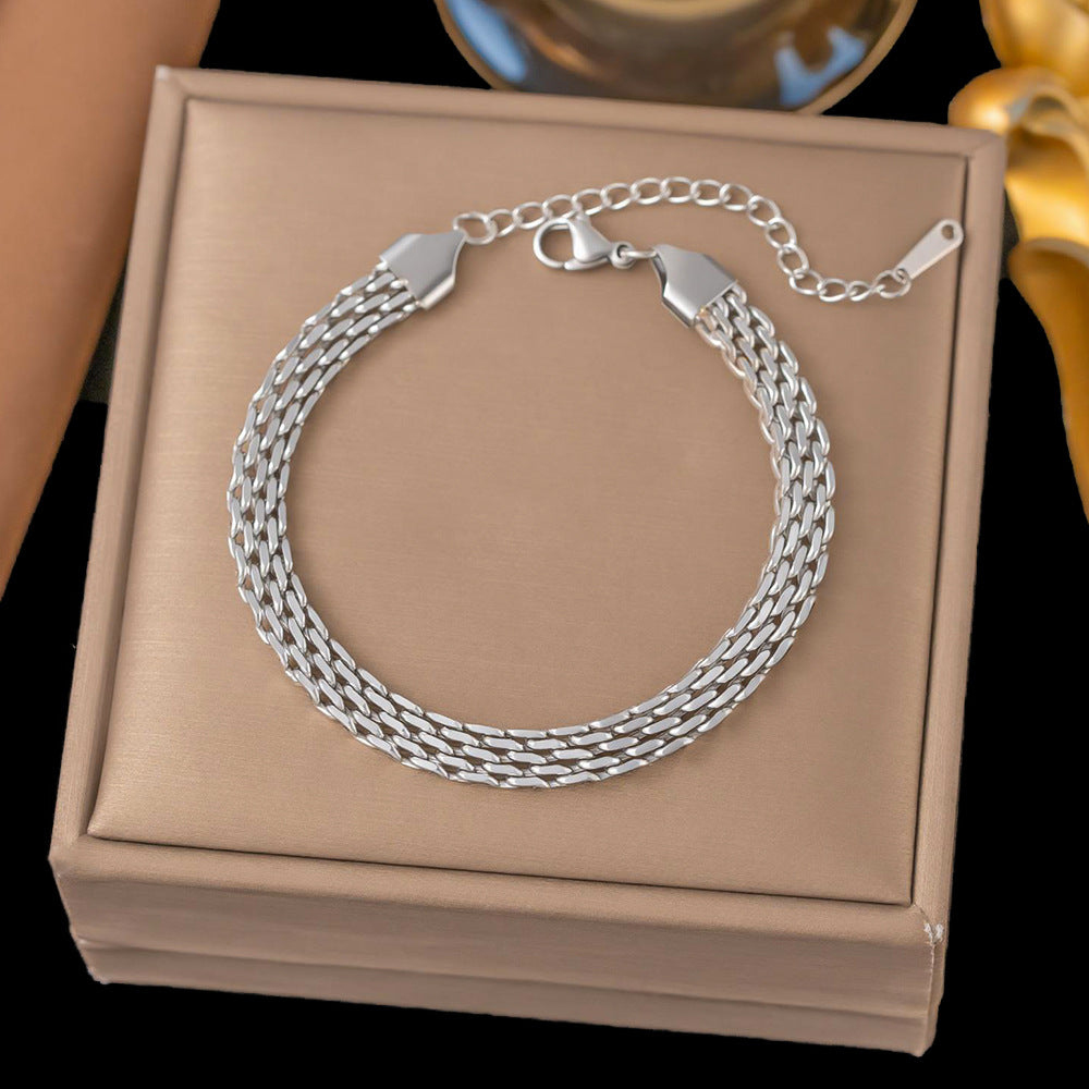 Gold Plated Woven Bracelet