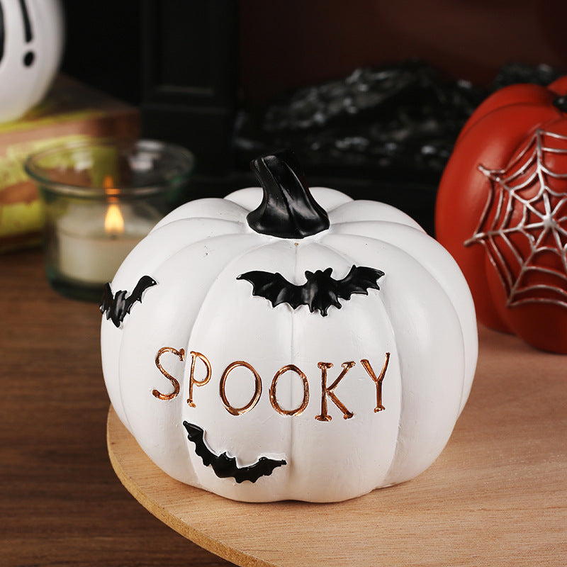 Halloween Resin Pumpkin Ornament