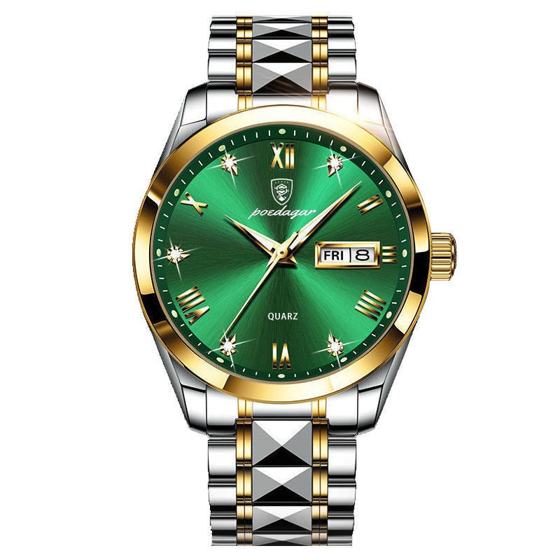 Swiss Waterproof Dual Calendar Men's Watch