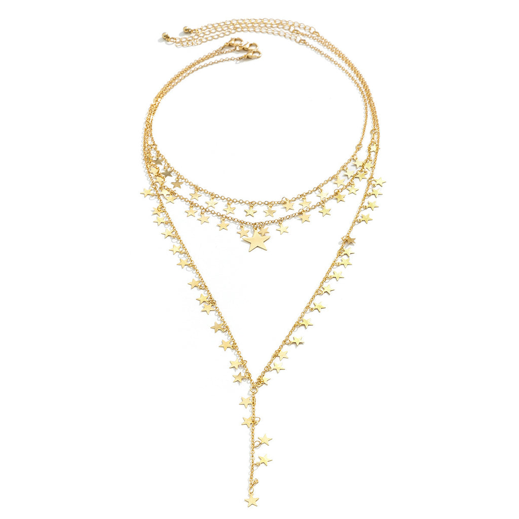 Y-Shape Star Tassel Necklace